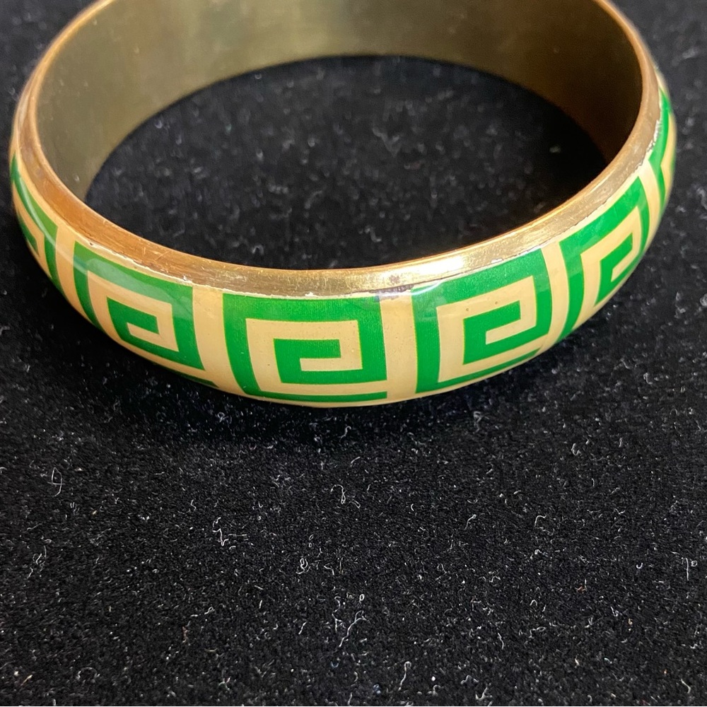 Enamel and Brass bracelet
